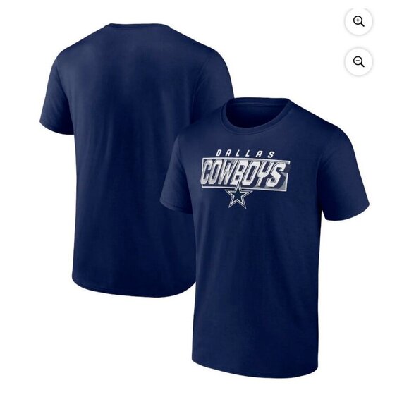 Mens Dallas Cowboys Navy Tshirt Short Sleeve - Size L & XL - NWT - Picture 1 of 3